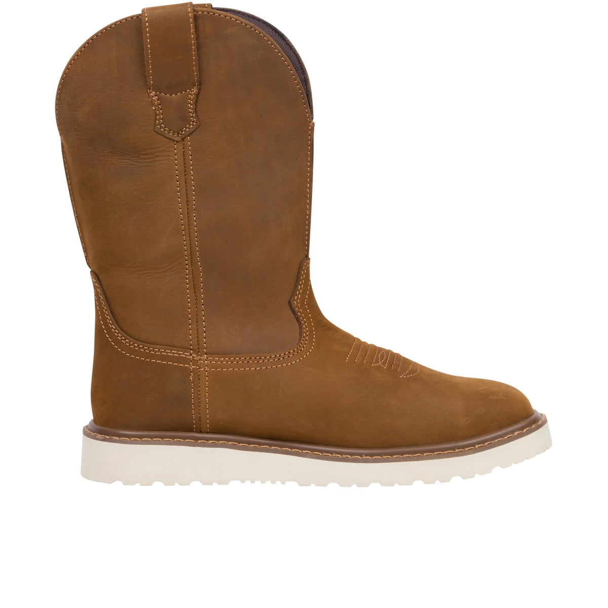 Wolverine Men's Bronc Wedge Pull-On Steel-Toe Work Wellington Work Boots Wolverine