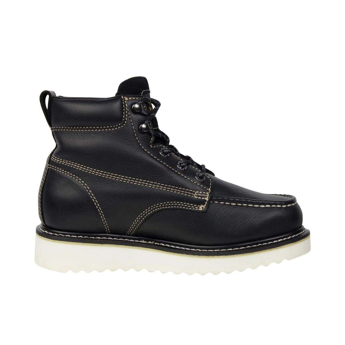 Wolverine Men's Moc-Toe 6" Work Boot Work Boots Wolverine Black 10 M