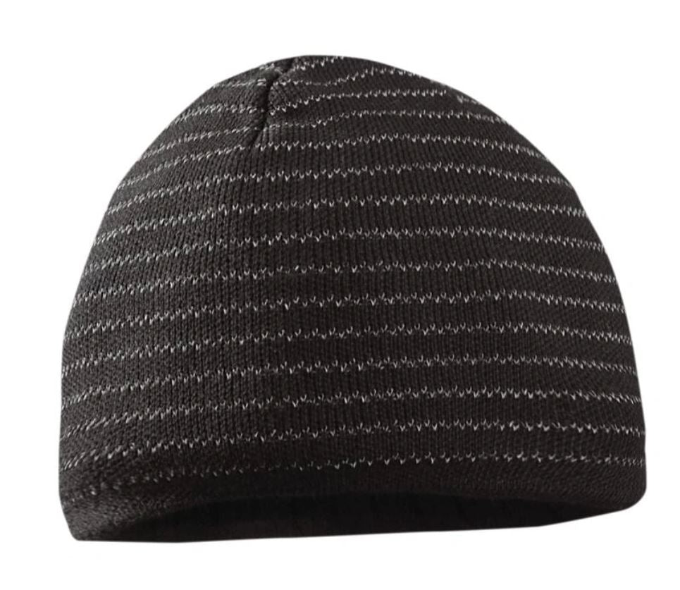 OccuNomix Reflective Striped Beanie Hats & Caps OccuNomix Black OS