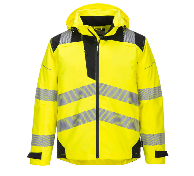 Portwest Men&#39;s PW3 Hi-Vis C3 Extreme Rain Jacket - Work World - Workwear, Work Boots, Safety Gear