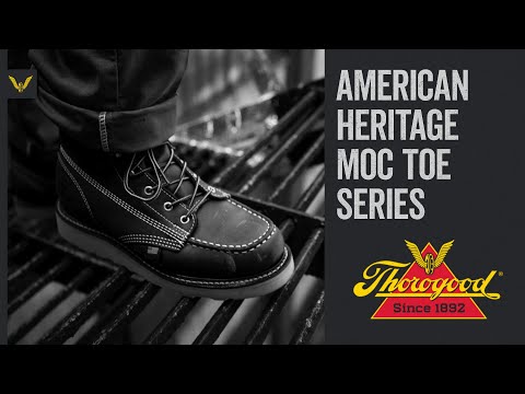 Thorogood Men's American Heritage MAXWear Wedge™ 6" Soft Toe Work Boot_Black Work Boots Thorogood
