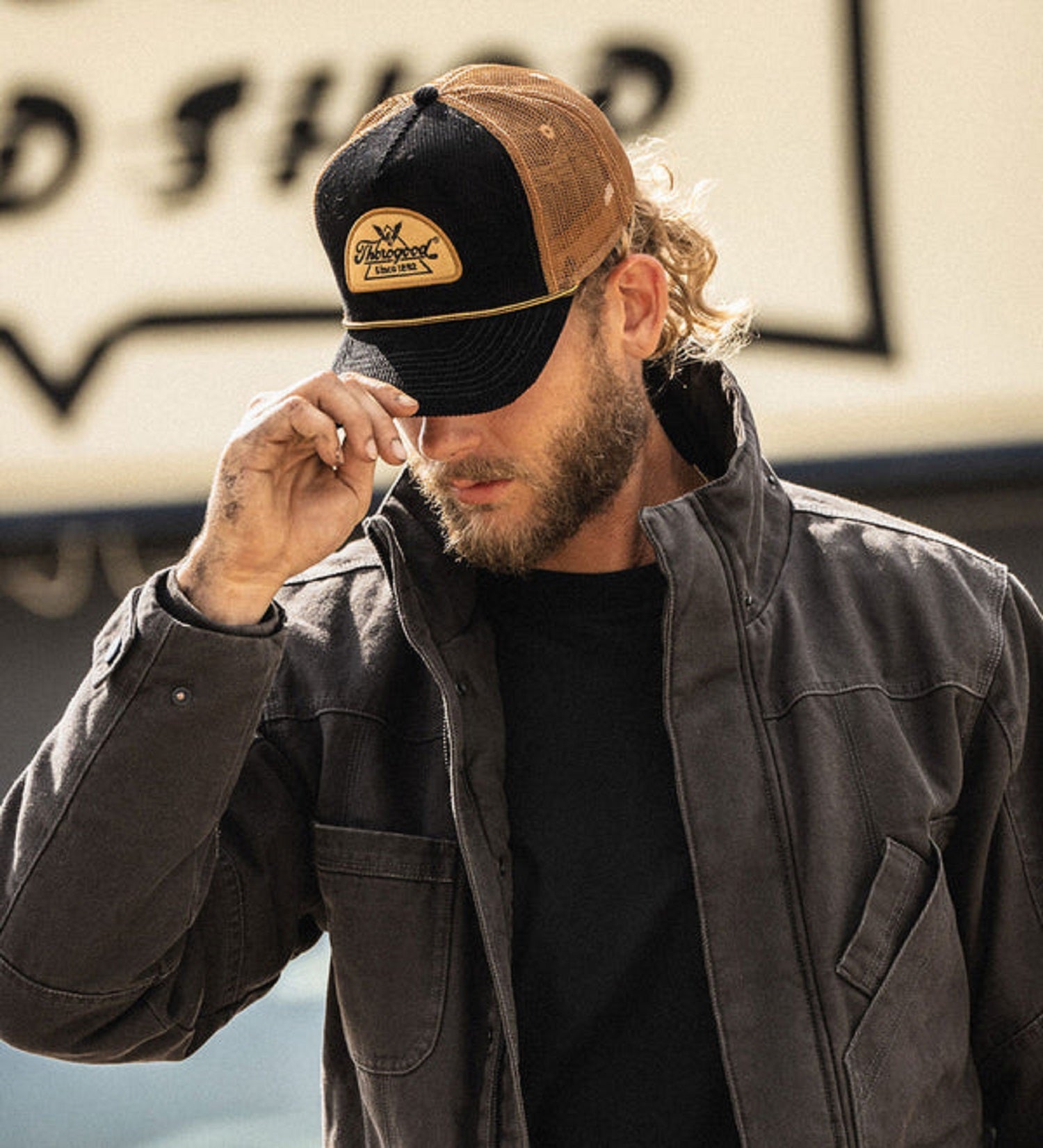 Thorogood Vintage Corduroy Logo Patch Snap Back Hat - Work World