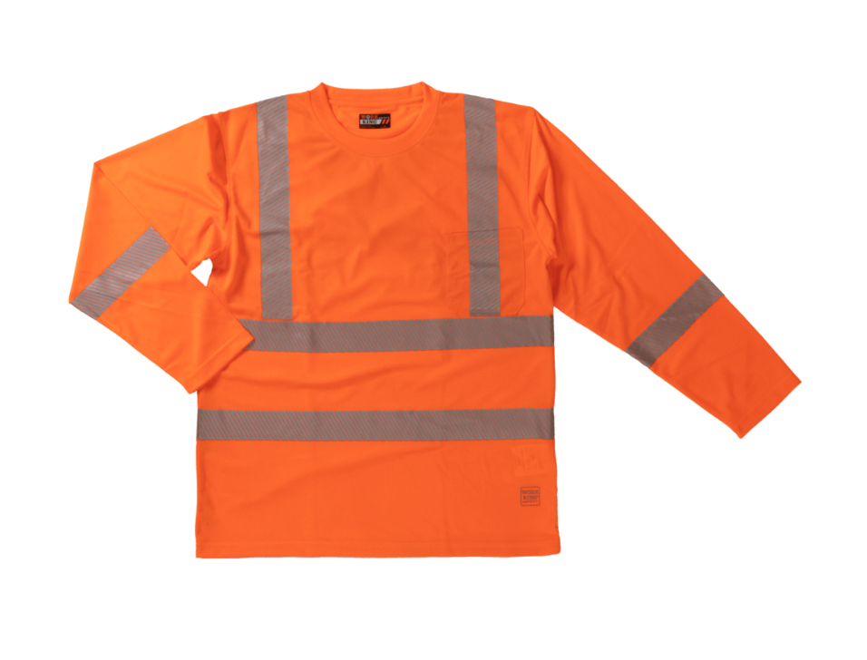 Tough Duck Class 1 Long Sleeve Safety T-Shirt - Work World - Workwear, Work Boots, Safety Gear