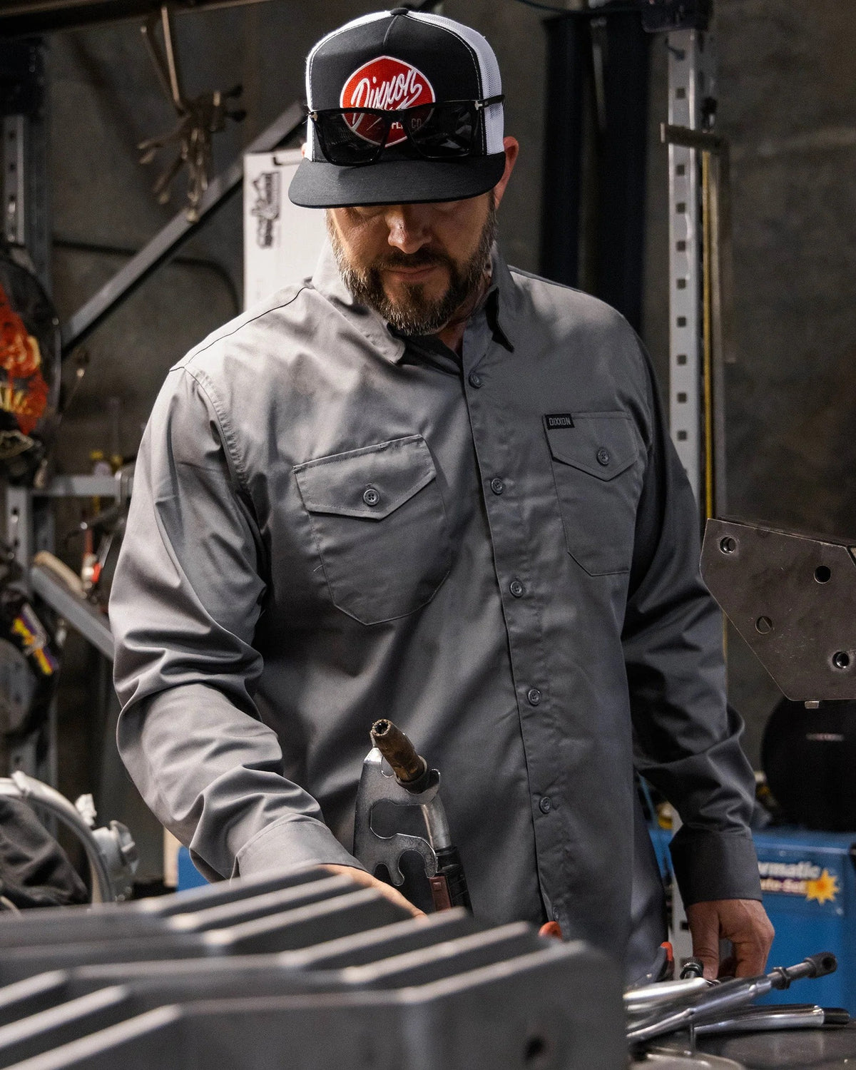 Dixxon Flannel Co. WorkForce Lightweight Button-Up Long Sleeve Work Shirt - Work World - Workwear, Work Boots, Safety Gear