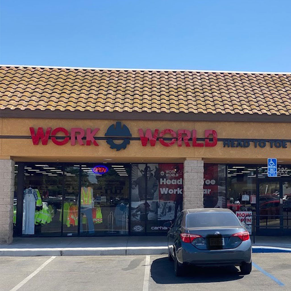 Work World Fresno storefront. 