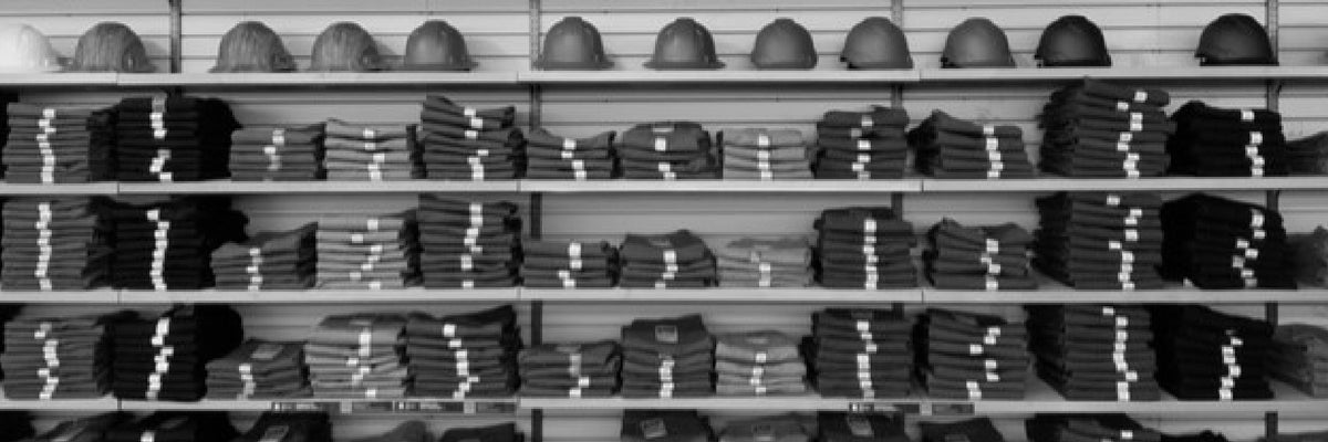 Carhartt display in Work World, Reno in Nevada.