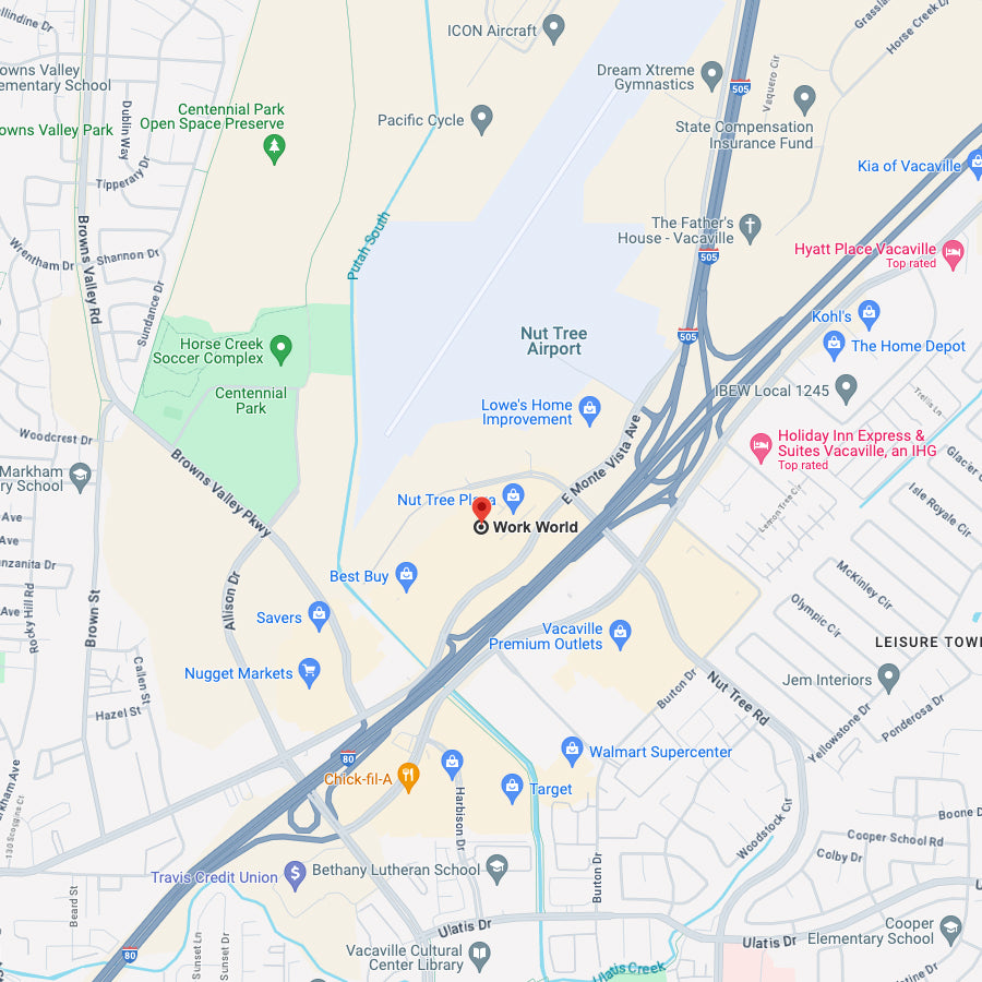 Work World in Vacaville on Google Maps.