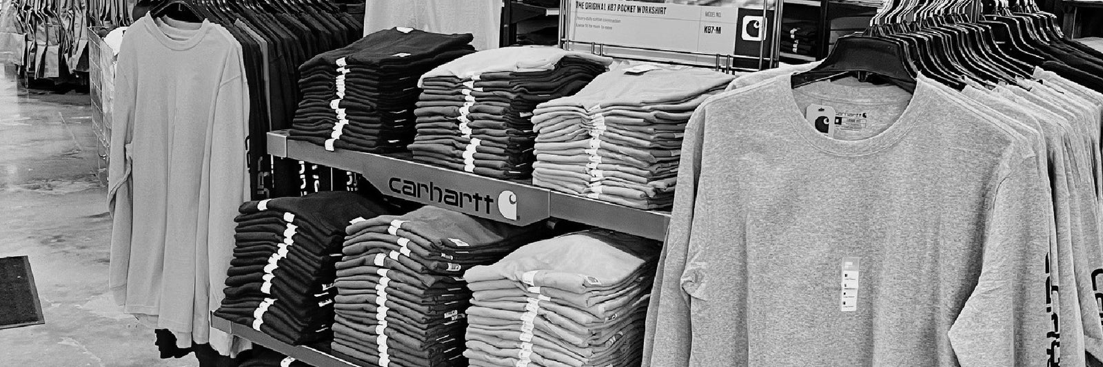 One of the store displays in Work World, Vacaville.