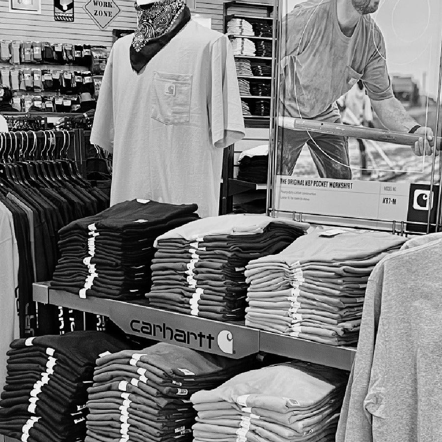 One of the store displays in Work World, Vacaville.