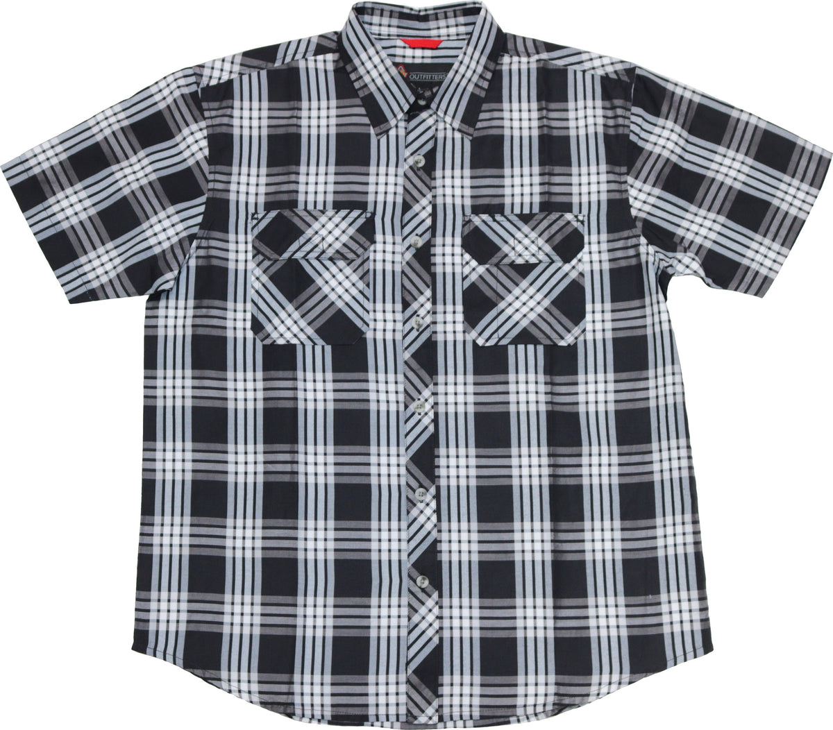 AmericaWare Men&#39;s Funnel Button-Up Short Sleeve Shirt - Work World - Workwear, Work Boots, Safety Gear