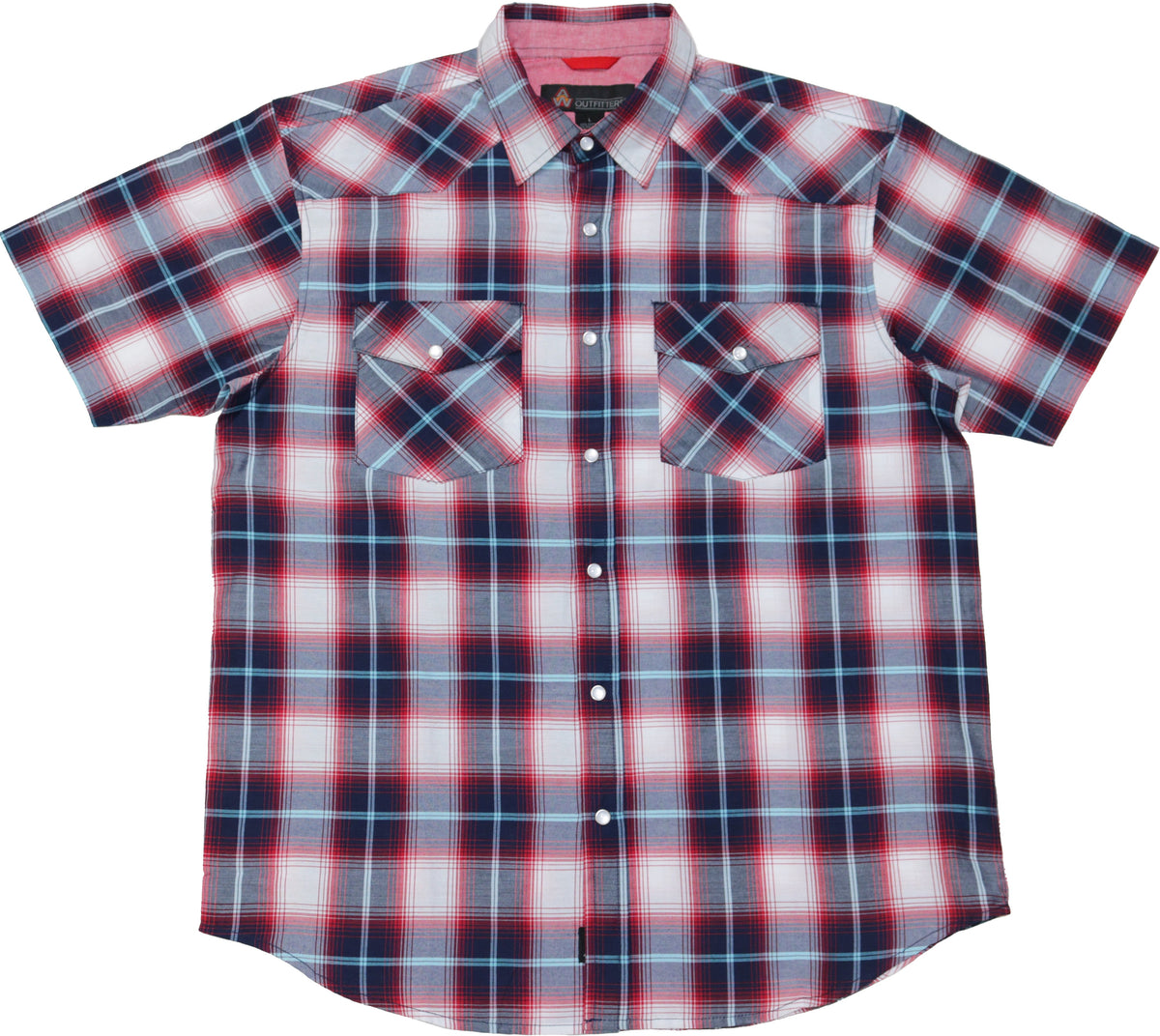 AmericaWare Men's Gripper Button-Up Short Sleeve Shirt - Work World - Workwear, Work Boots, Safety Gear