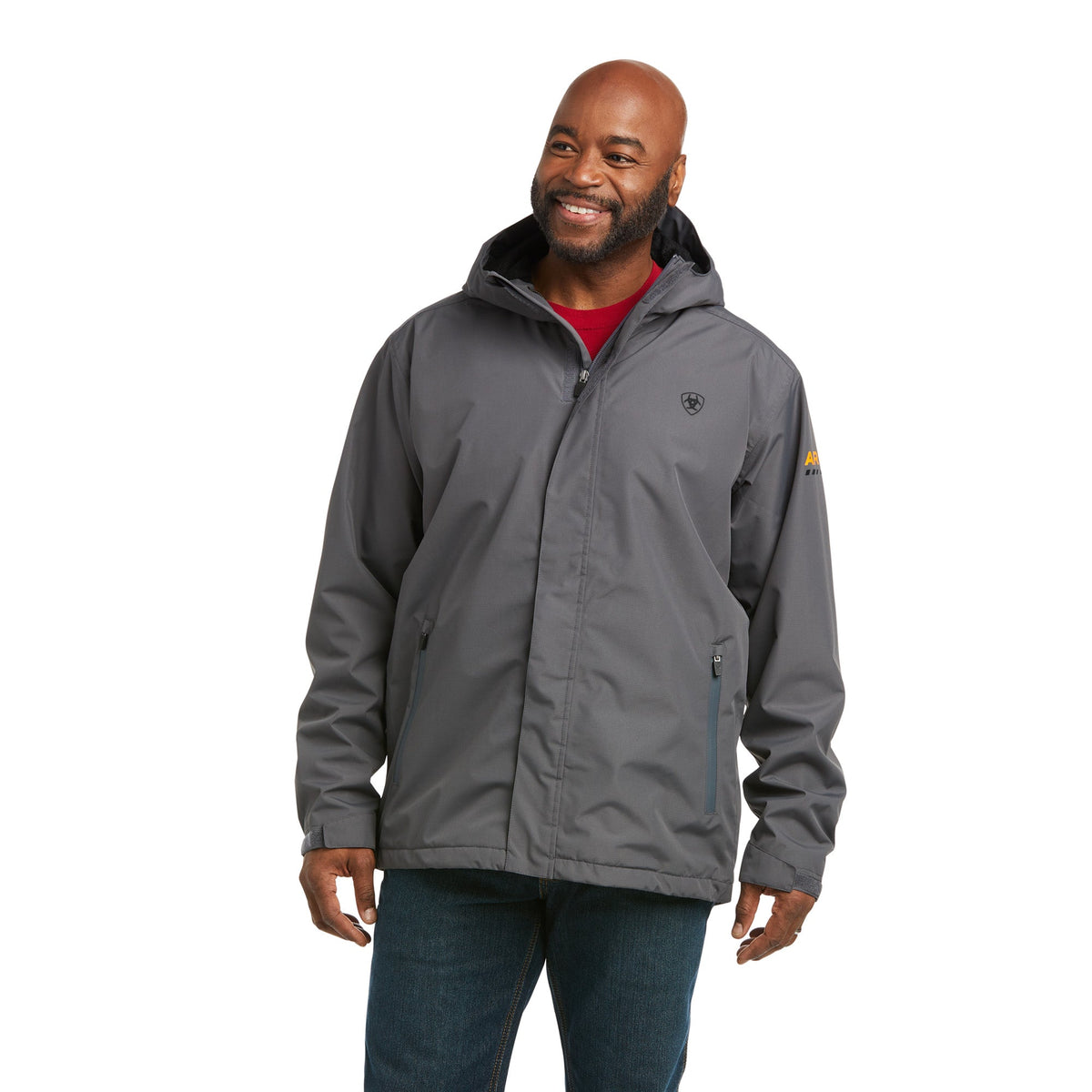 Ariat Men's Rebar Stormshell Waterproof Jacket Jackets & Coats Ariat Rebar Grey 2XL Reg