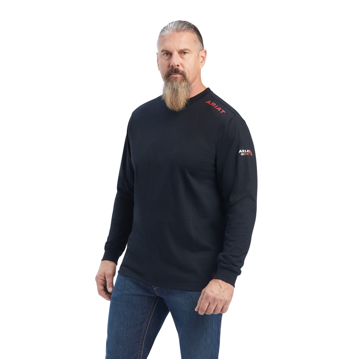 Ariat Men's FR Born For This Graphic Long Sleeve T-Shirt Long Sleeve T-Shirts Ariat