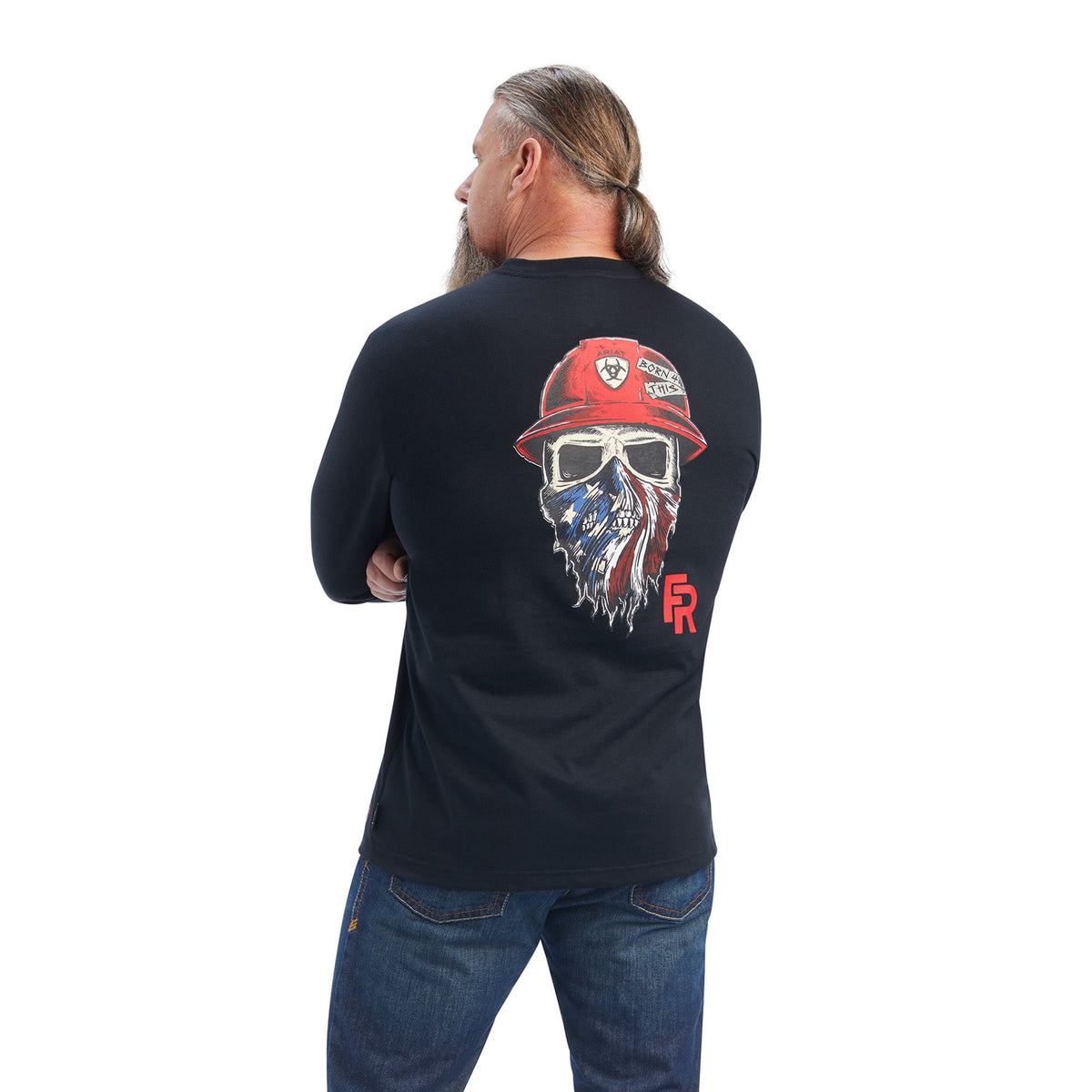 Ariat Men&#39;s FR Born For This Graphic Long Sleeve T-Shirt - Work World - Workwear, Work Boots, Safety Gear