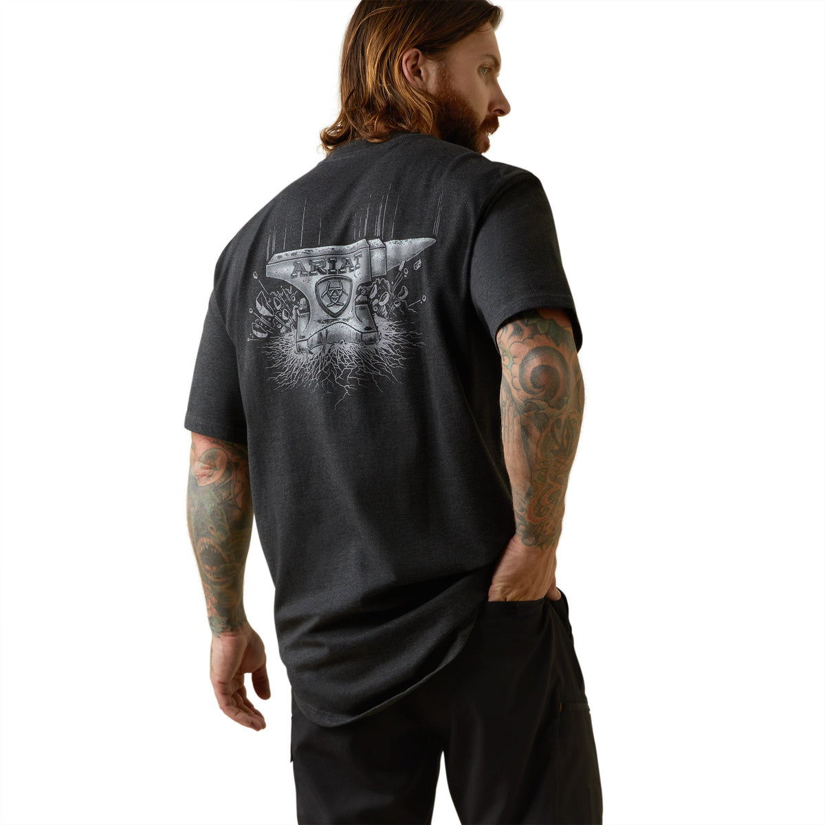 Ariat Rbr CttnStrng Anvil Force Graphic SS Tee - Work World - Workwear, Work Boots, Safety Gear