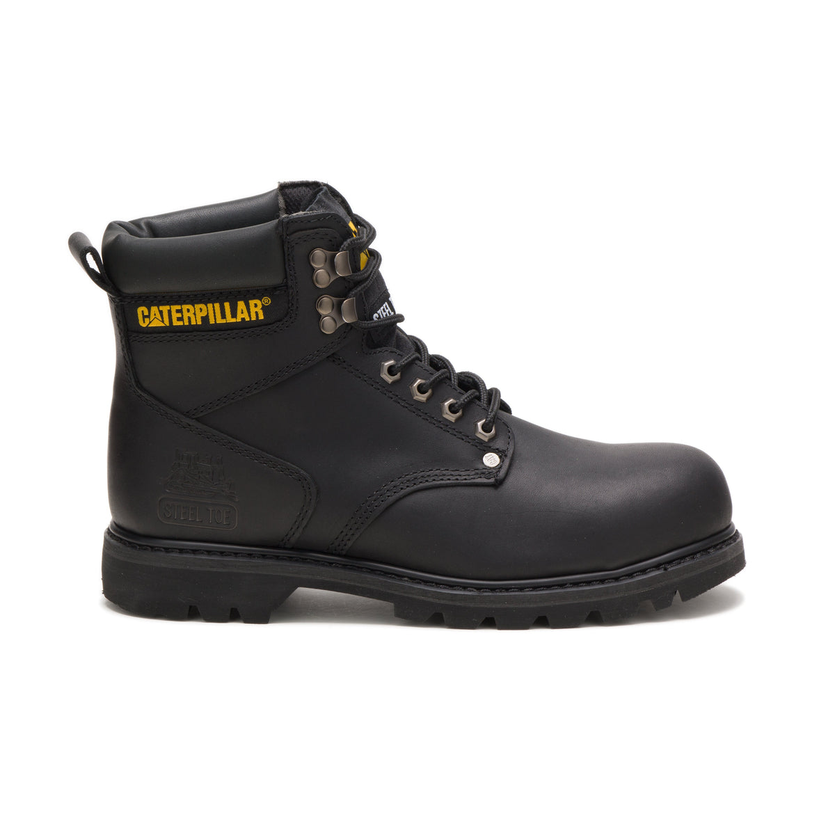 CAT Men&#39;s 6&quot; Second Shift Steel Toe Work Boot_Black - Work World - Workwear, Work Boots, Safety Gear