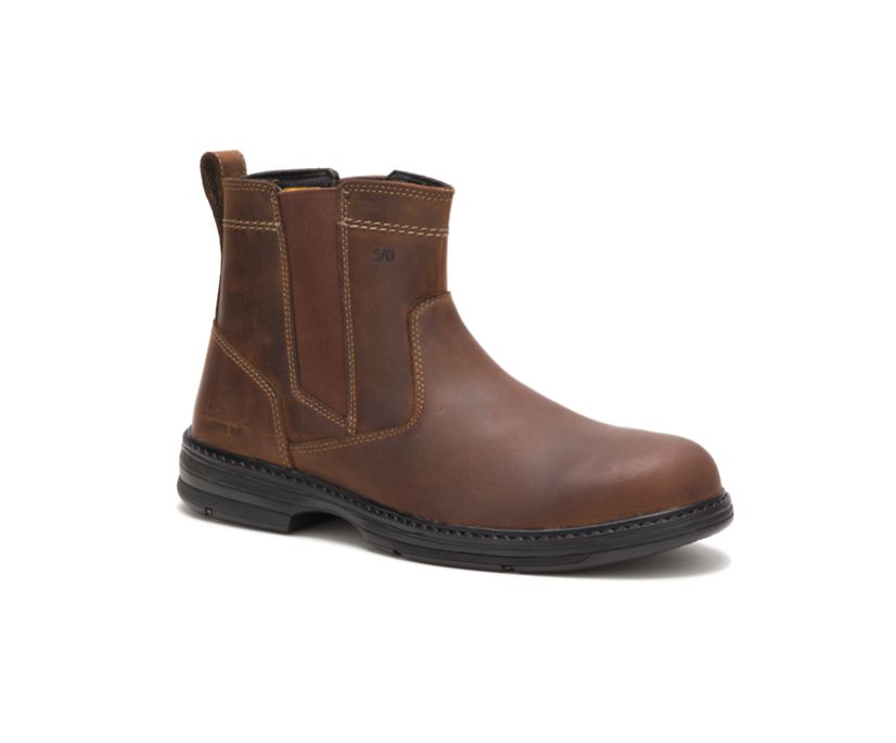 CAT Men's Inherit Steel Toe Work Boot Work Boots CAT Brown 10 M