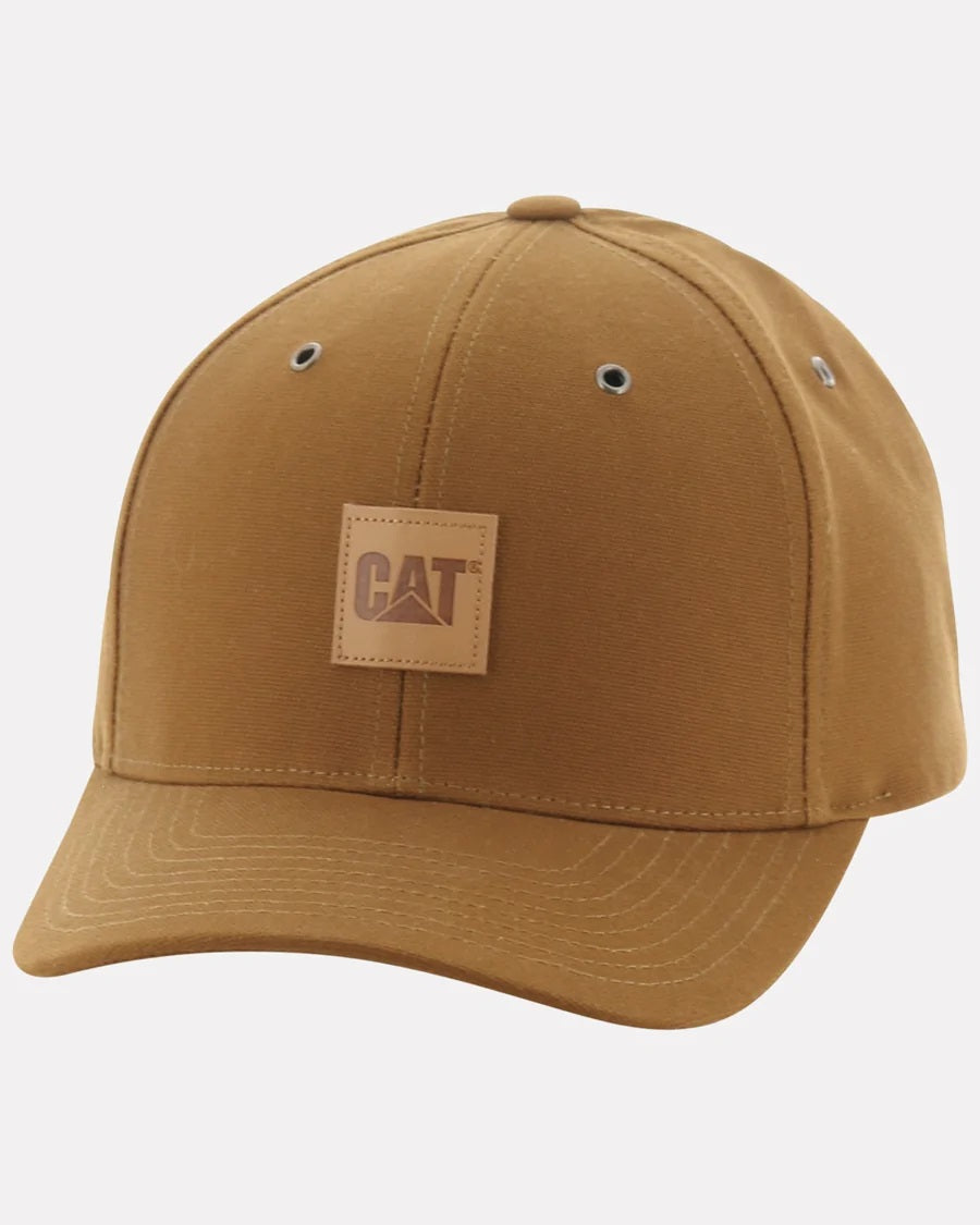 CAT Men's Leather Patch Cap - Work World - Workwear, Work Boots, Safety Gear