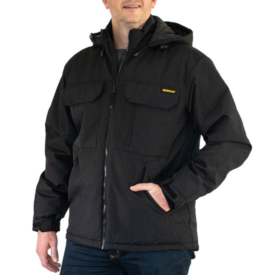 CAT Men&#39;s Cascade Insulated Hooded Jacket - Work World - Workwear, Work Boots, Safety Gear