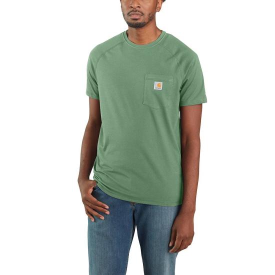 Carhartt Men's Force® Delmont Short Sleeve T-Shirt_Boreal - Work World - Workwear, Work Boots, Safety Gear