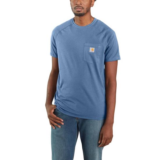 Carhartt Men's Force® Delmont Short Sleeve T-Shirt_Coastal T-Shirts Carhartt