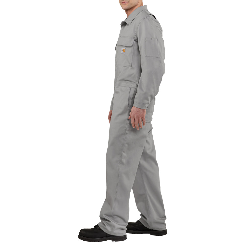 Carhartt Men&#39;s Flame Resistant Twill Coverall_Grey - Work World - Workwear, Work Boots, Safety Gear