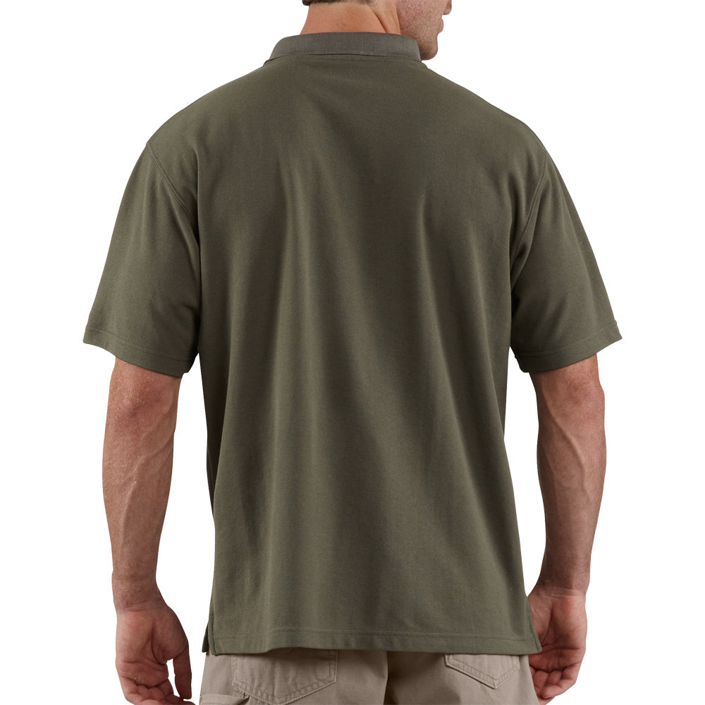 Carhartt Men&#39;s Loose Fit Short Sleeve Pocket Polo - Work World - Workwear, Work Boots, Safety Gear