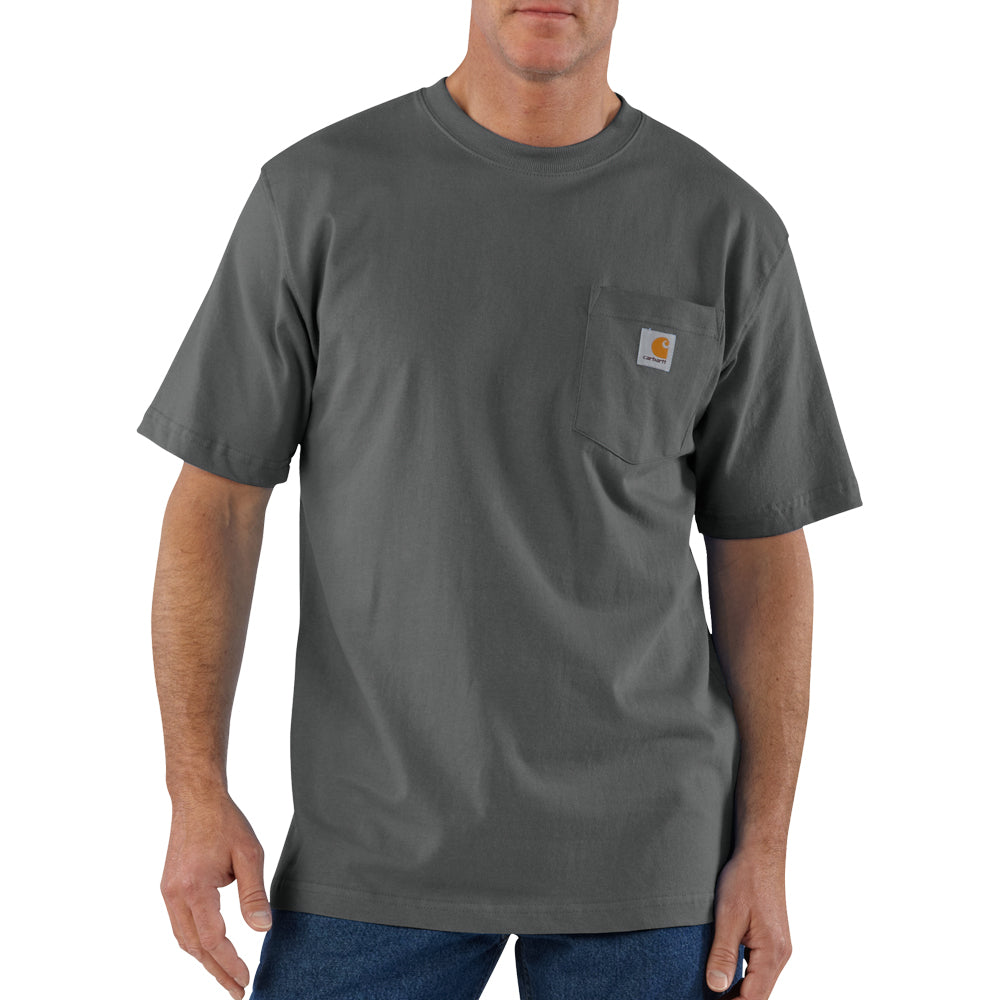 Carhartt Men's Short Sleeve Pocket T-Shirt_Charcoal - Work World - Workwear, Work Boots, Safety Gear