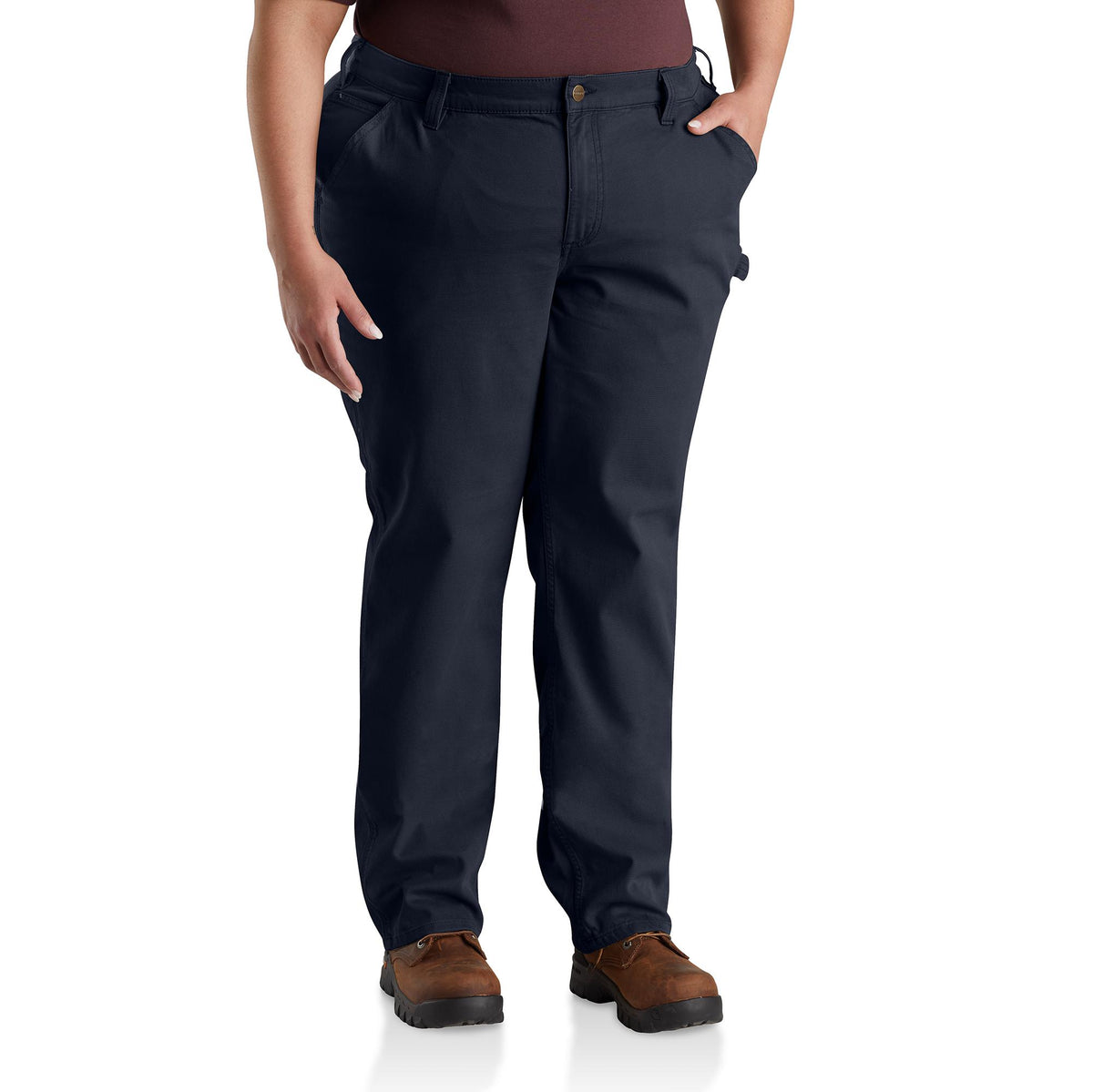 Carhartt Women&#39;s Rugged Flex® Original Fit Crawford Pant_Navy - Work World - Workwear, Work Boots, Safety Gear