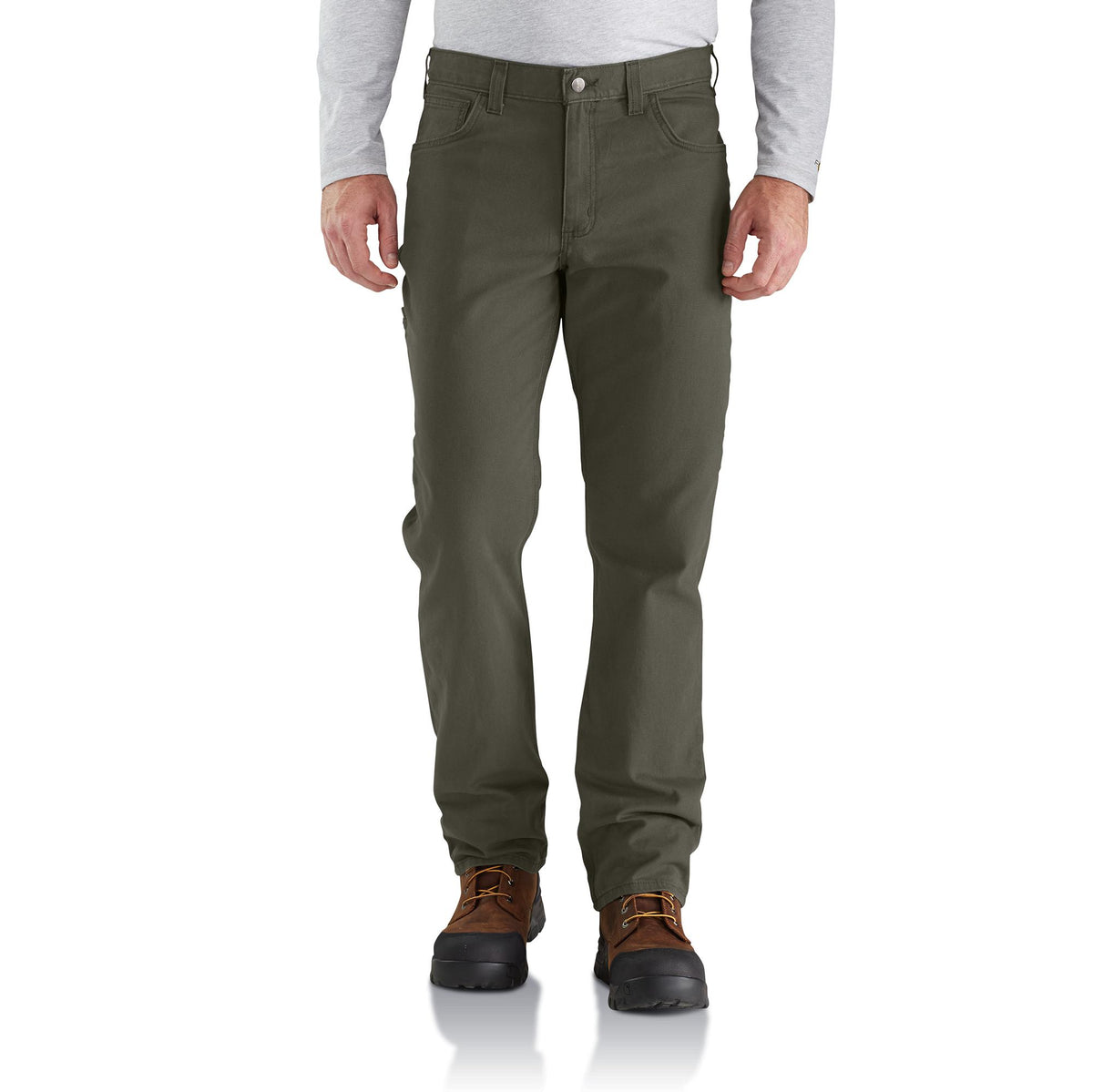 Carhartt Men&#39;s Rugged Flex® Rigby Five Pocket Pant_Moss - Work World - Workwear, Work Boots, Safety Gear