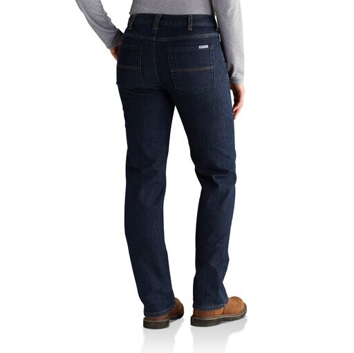 Carhartt Women&#39;s Original Fit Blaine Flannel-Lined Jean - Work World - Workwear, Work Boots, Safety Gear