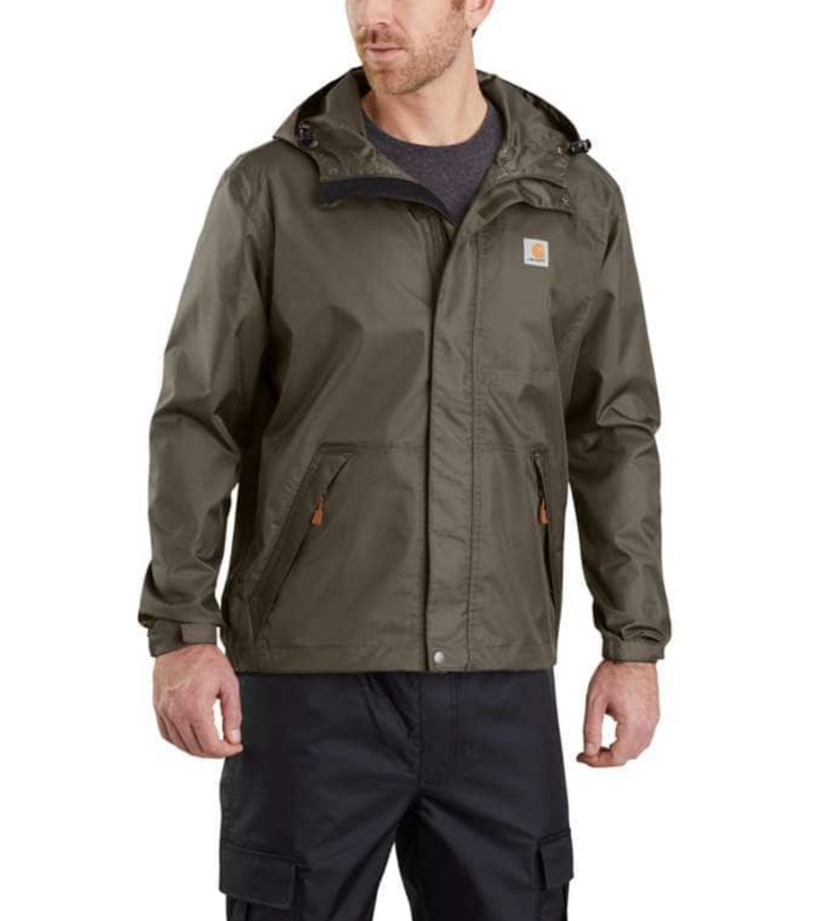 Carhartt Men&#39;s Storm Defender® Midweight Waterproof Rain Jacket - Work World - Workwear, Work Boots, Safety Gear