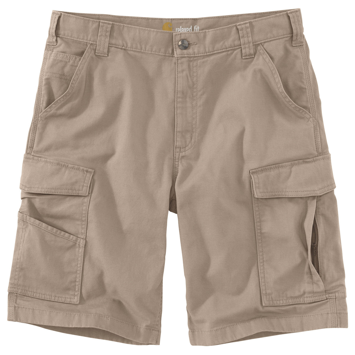 Carhartt Men's Rugged Flex® Relaxed Fit Canvas Cargo Work Short_Tan - Work World - Workwear, Work Boots, Safety Gear