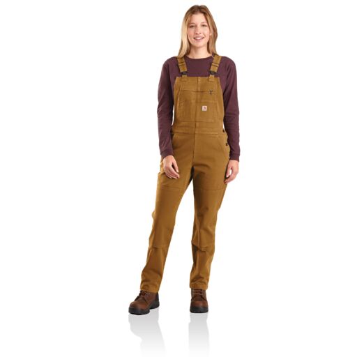 Carhartt Women&#39;s Rugged Flex Twill Double-Front Bib Overall - Work World - Workwear, Work Boots, Safety Gear