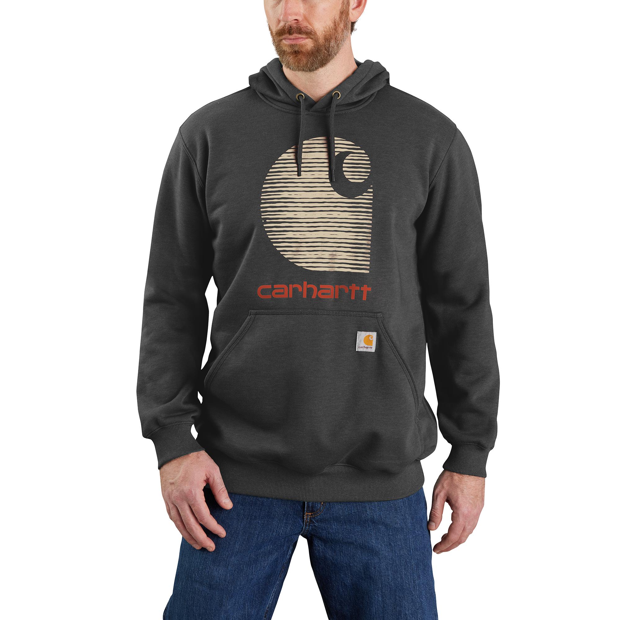 Carhartt Men's Rain Defender® Loose Fit Midweight C Logo Graphic Swe -  Work World