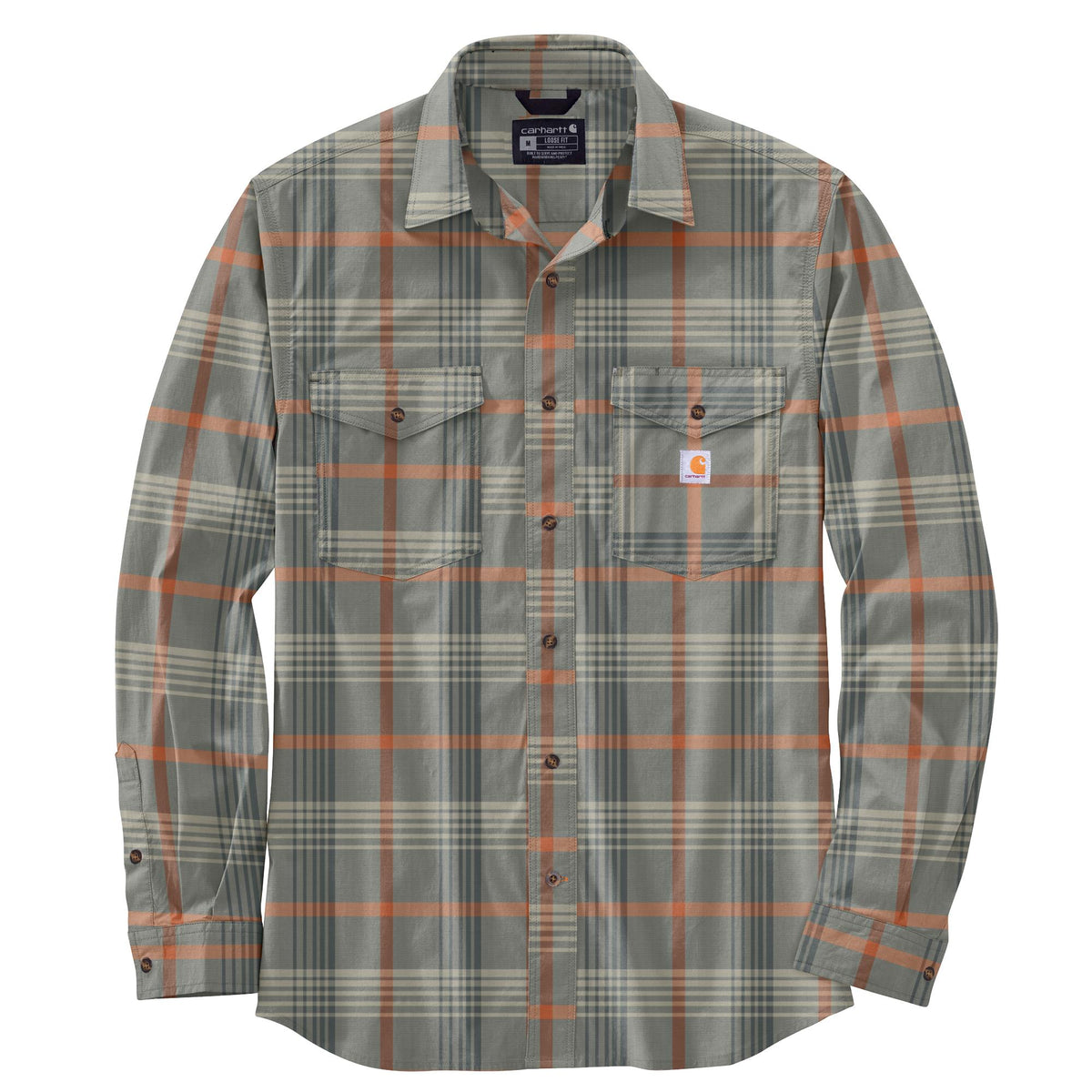 Carhartt Men&#39;s Rugged Flex® Relaxed Fit Long Sleeve Plaid Shirt - Work World - Workwear, Work Boots, Safety Gear