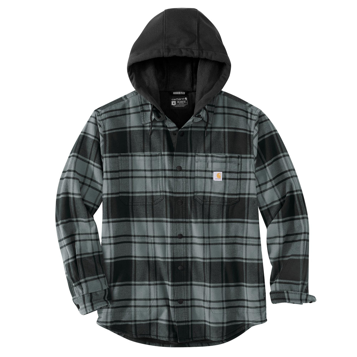 Carhartt Men&#39;s Rugged Flex® Flannel Hooded Shirt Jac - Work World - Workwear, Work Boots, Safety Gear