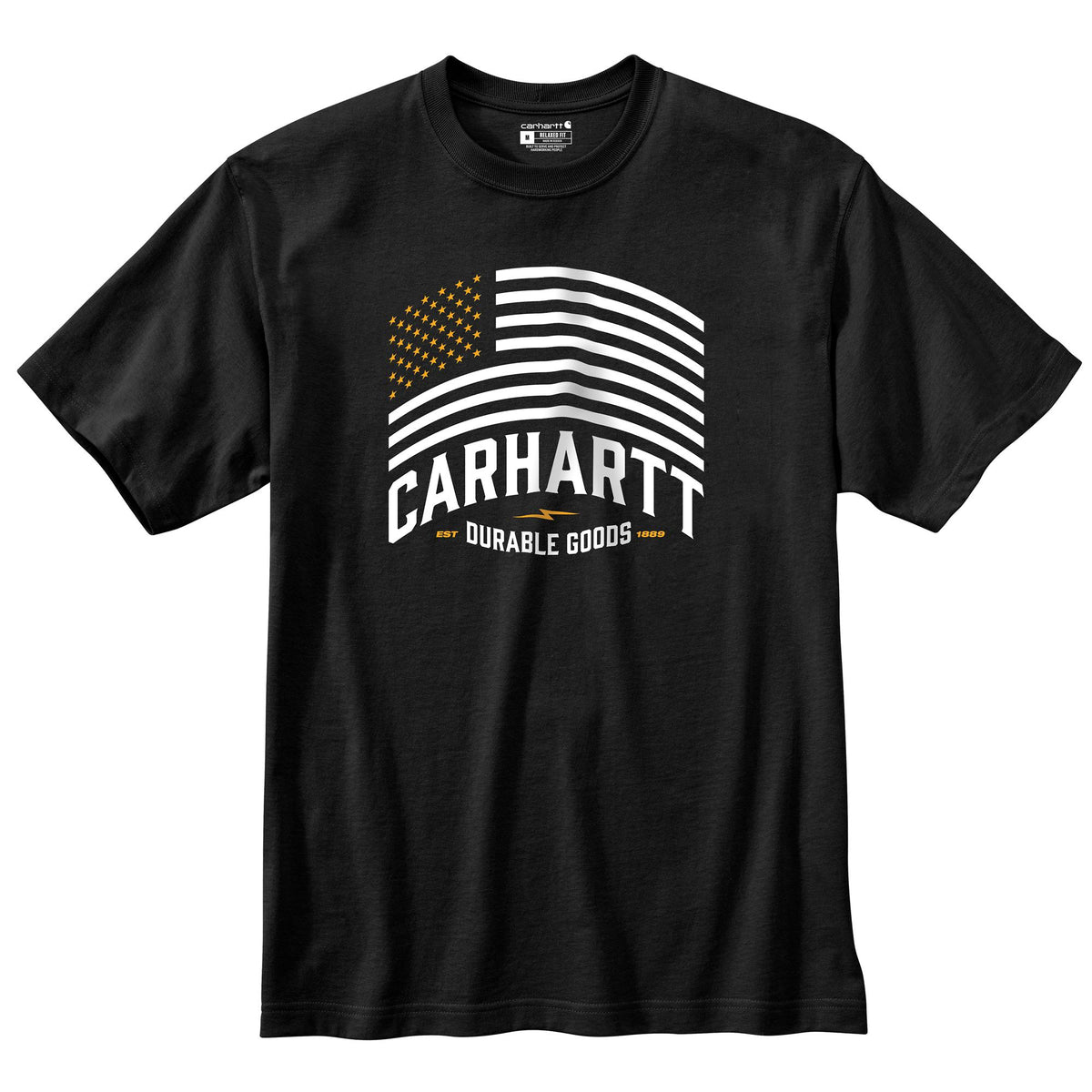 Carhartt Men&#39;s Relaxed Fit Midweight Short Sleeve Flag Graphic Tee - Work World - Workwear, Work Boots, Safety Gear