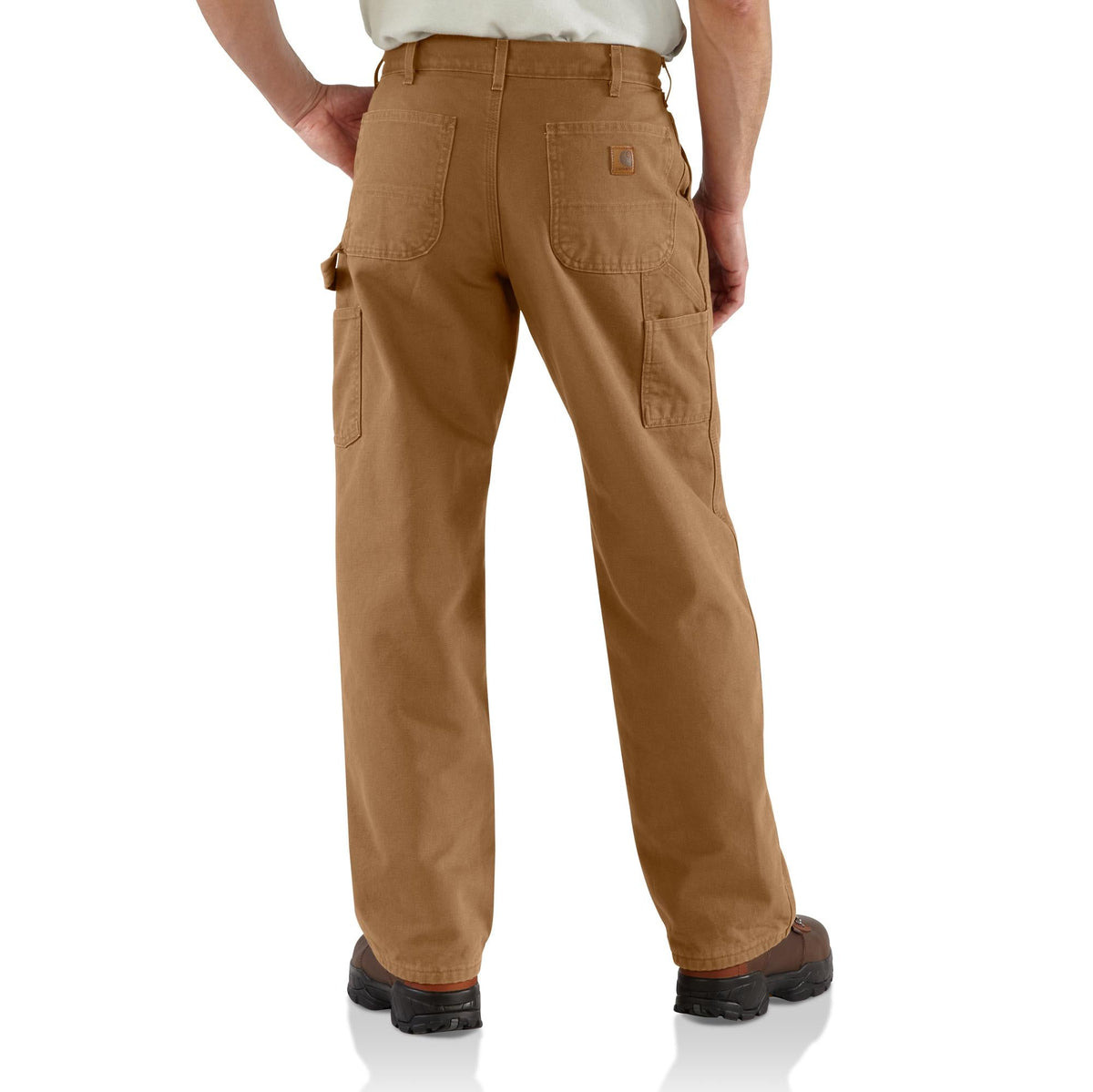 Carhartt Men&#39;s Flannel Lined Dungaree_Carhartt Brown - Work World - Workwear, Work Boots, Safety Gear