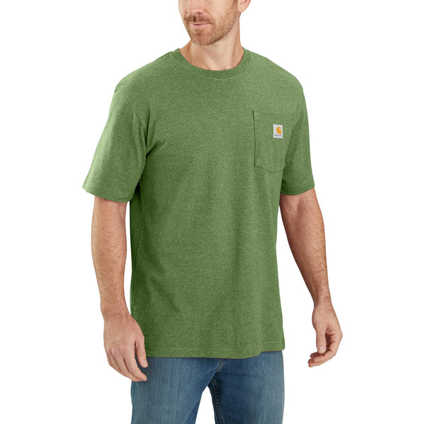 Carhartt Men's Short Sleeve Pocket T-Shirt_Arborvitae Heather - Work World