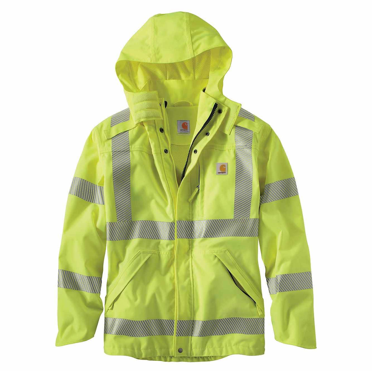 Carhartt Men&#39;s High Visibility Class 3 Waterproof Jacket - Work World - Workwear, Work Boots, Safety Gear