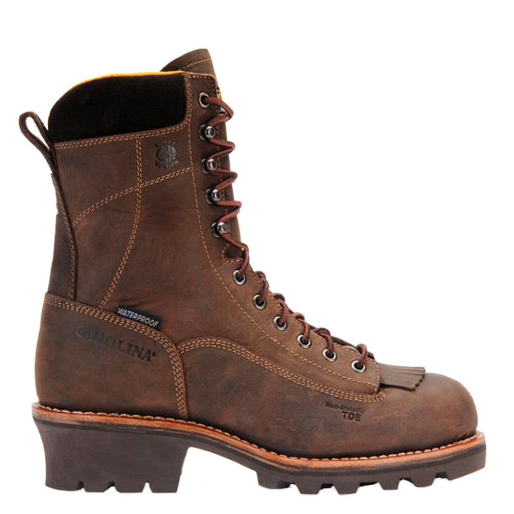 Carolina Men&#39;s Birch 8&quot; Waterproof Comp Toe Logger Boots - Work World - Workwear, Work Boots, Safety Gear