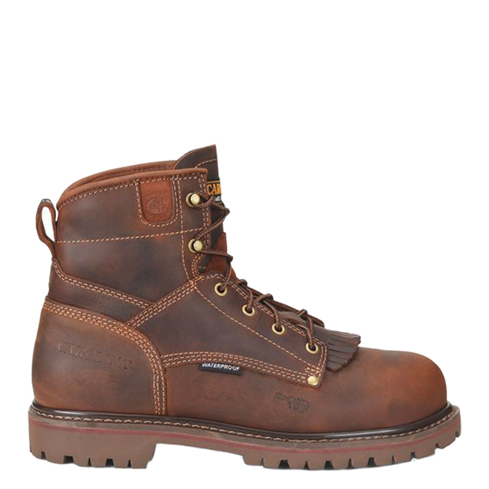 Carolina Men's 28 Series 6" Waterproof Composite Toe Work Boot Work Boots Carolina Brown 10 2E