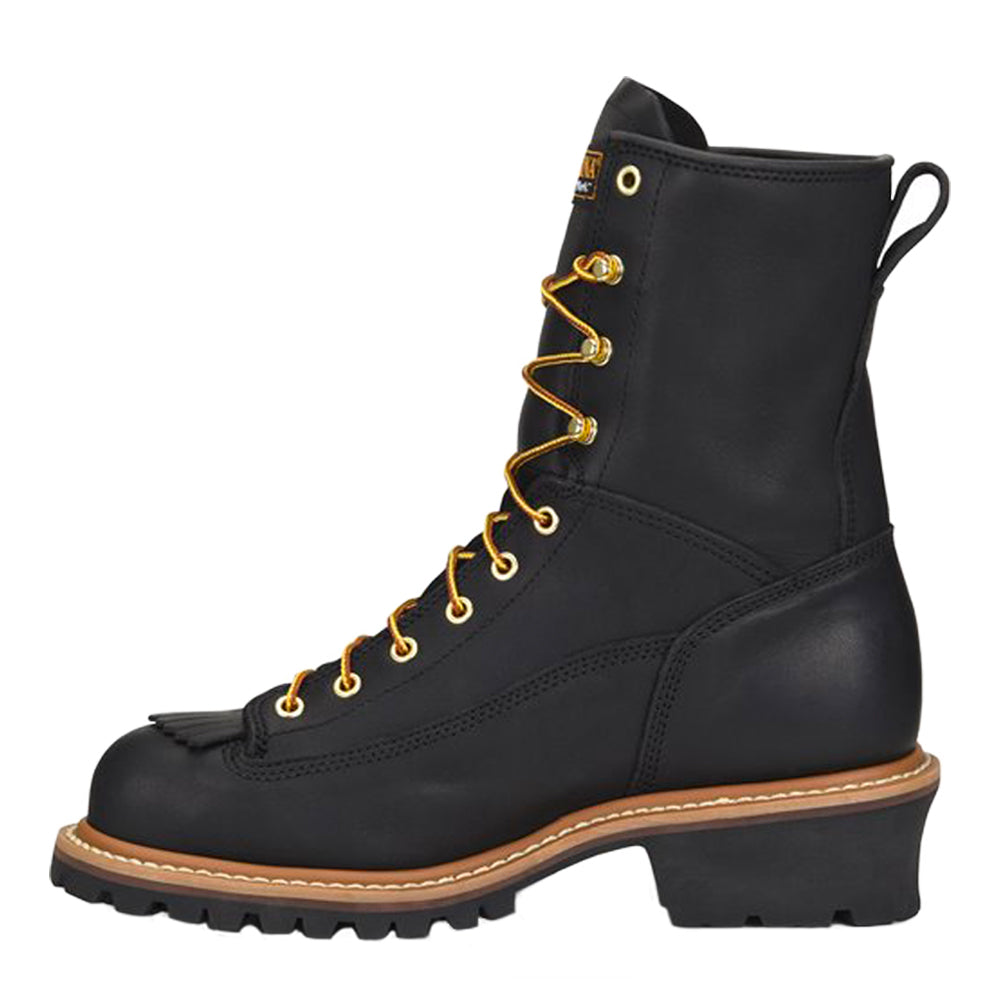 Carolina Men&#39;s 8&quot; Spruce Waterproof Steel Toe Logger Boot_Black - Work World - Workwear, Work Boots, Safety Gear
