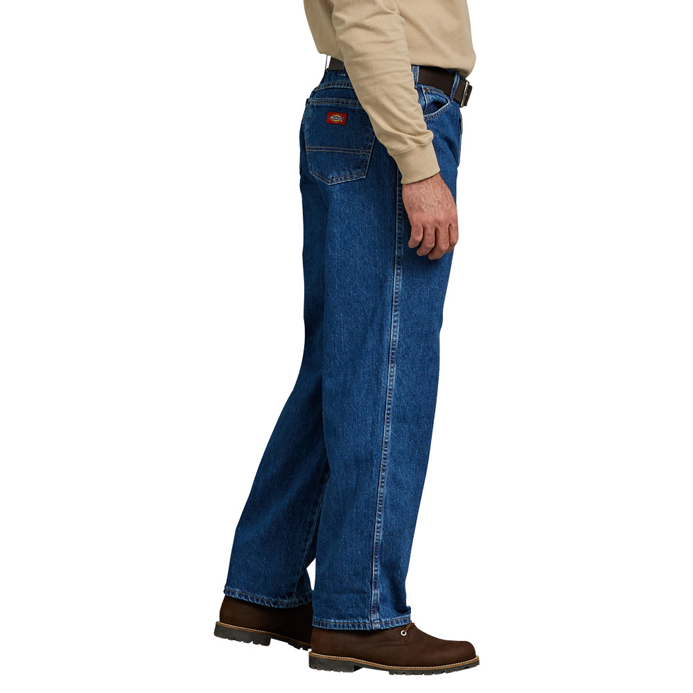 Dickies Men&#39;s Relaxed Straight Fit 5-Pocket Denim Jean - Work World - Workwear, Work Boots, Safety Gear