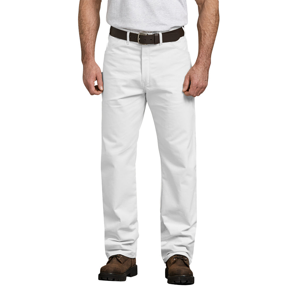 Dickies Men&#39;s Relaxed Fit Straight Leg Painter&#39;s Pant_White - Work World - Workwear, Work Boots, Safety Gear