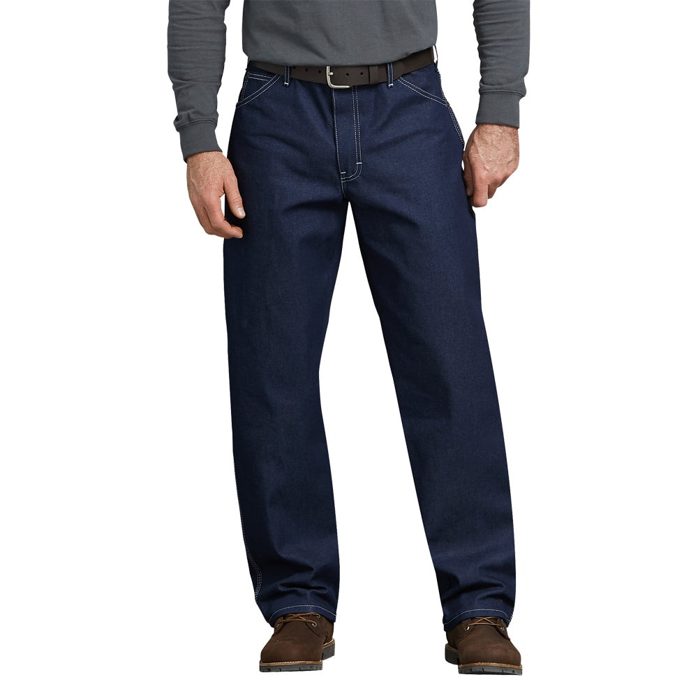 Dickies Men&#39;s Relaxed Straight Fit Carpenter Denim Jean - Work World - Workwear, Work Boots, Safety Gear
