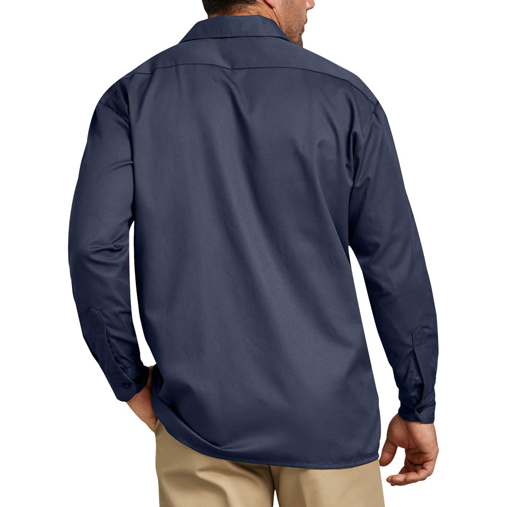 Dickies Men&#39;s Button-Up Long Sleeve  Work Shirt - Work World - Workwear, Work Boots, Safety Gear