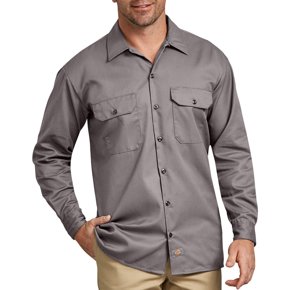 Dickies Men&#39;s Long Sleeve Work Shirt - Work World - Workwear, Work Boots, Safety Gear