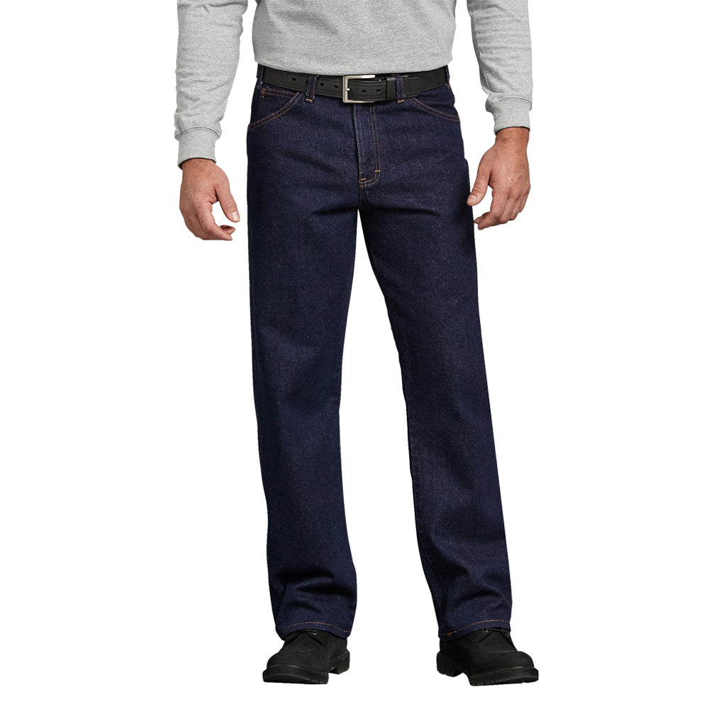 Dickies Men&#39;s Regular Straight Fit 5-Pocket Denim Jean - Work World - Workwear, Work Boots, Safety Gear